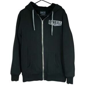 O'Neill Black Lined Zip-Up Hoodie